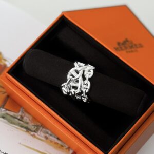 Hermes Chaine d'ancre Enchainee ring Size 54