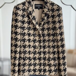 Chanel HOUNDSTOOTH 2019 RUNWAY JACKET SIZE 34