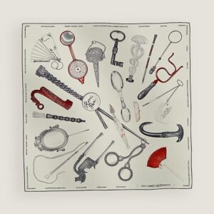Hermes Nous Sommes Inseparables scarf 90