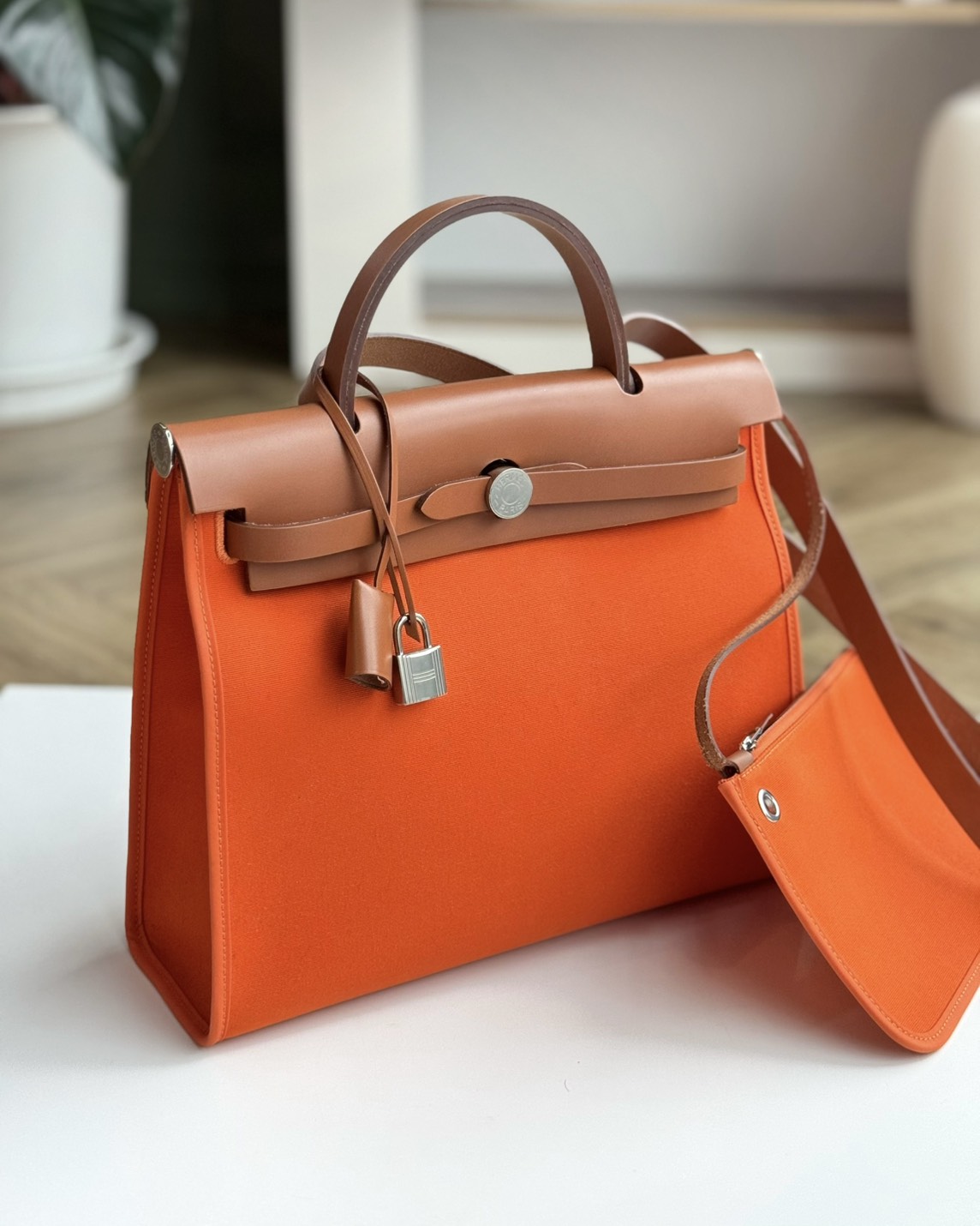 Hermes Herbag 31 Feu
