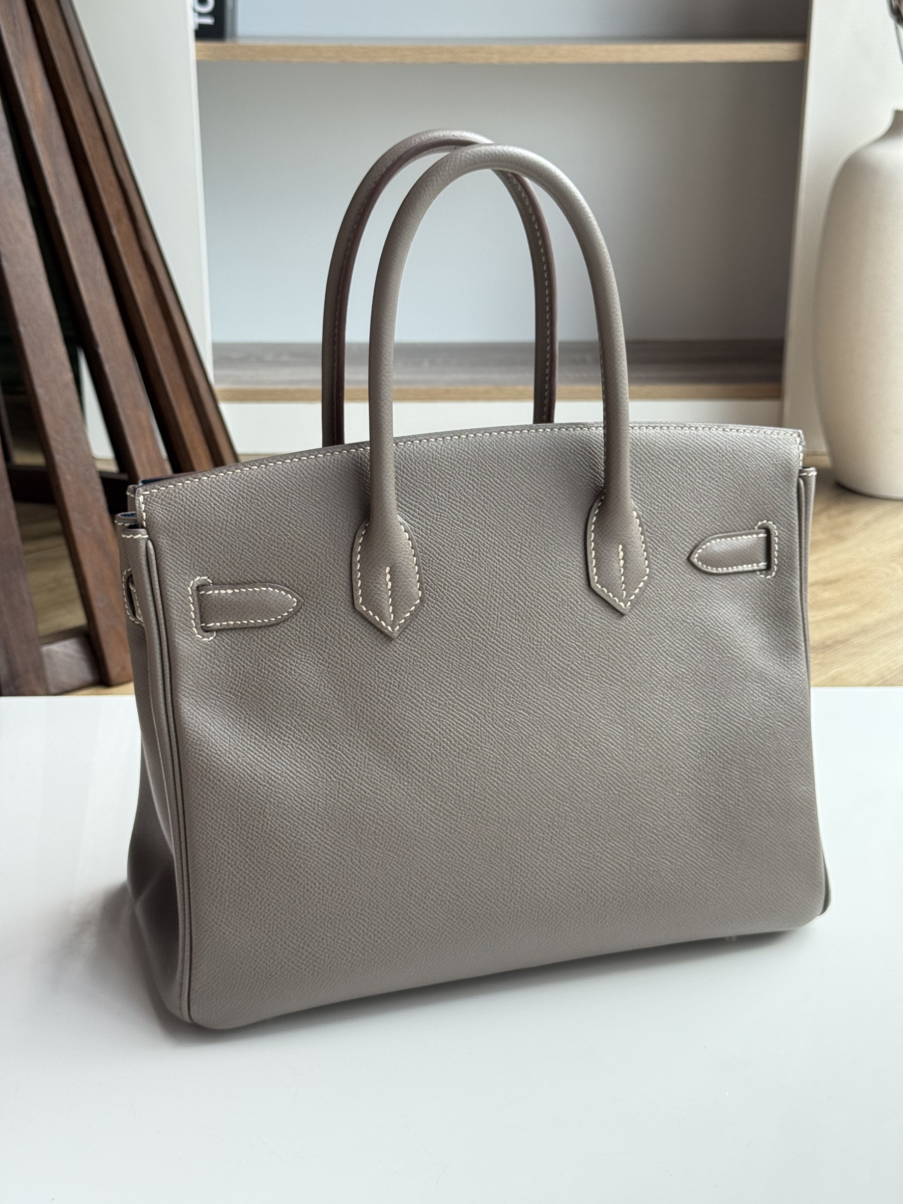 Hermes Birkin 30 Etain - Image 3